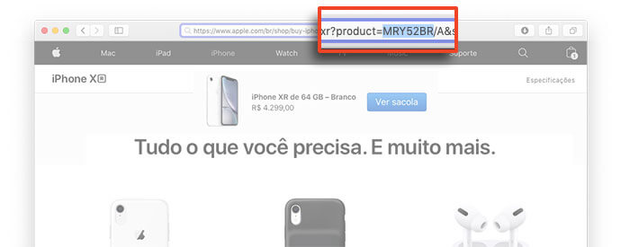 Código do iPhone fabricado no Brasil