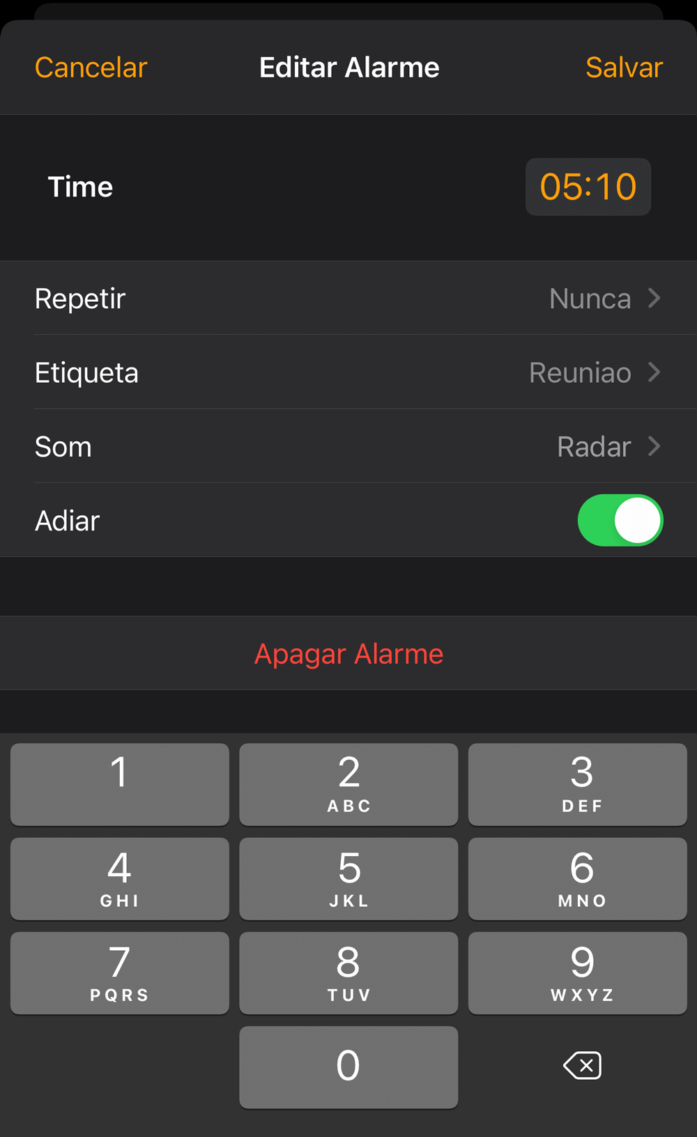 iOS 14 Hora