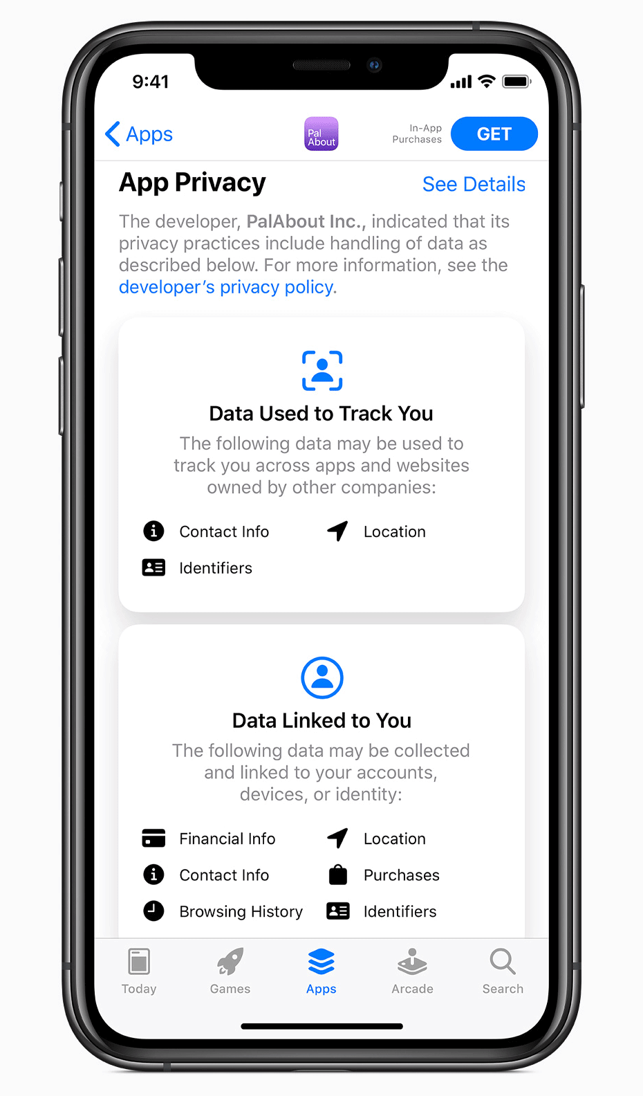 iOS 14 Privacidade App Store