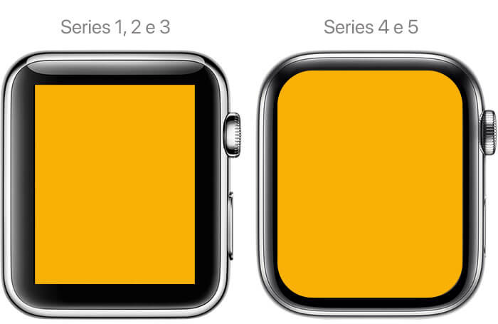 Telas Apple Watch diferenças