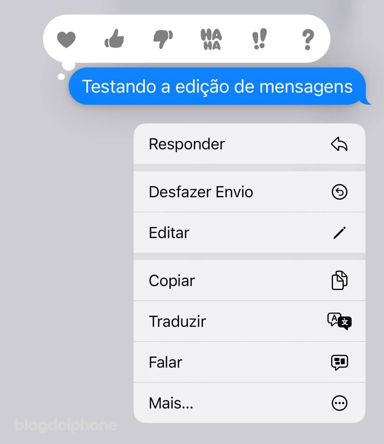 Editar mensagem iOS 16