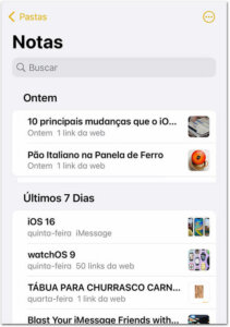 Tudo o que muda no app Notas do iOS 16