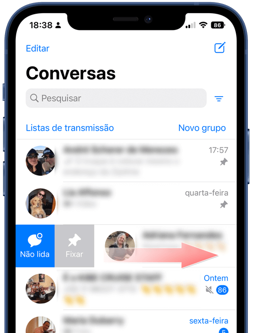 Como fixar conversa no WhatsApp iPhone