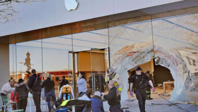 Apple Store acidente