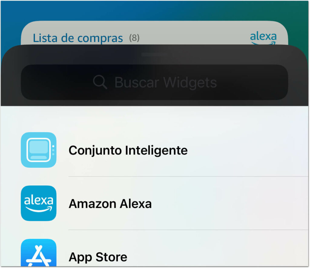 Como adicionar um widget de lista de compras da Alexa