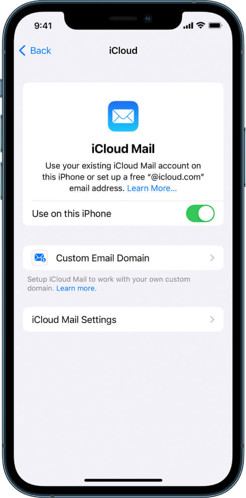 email do iCloud