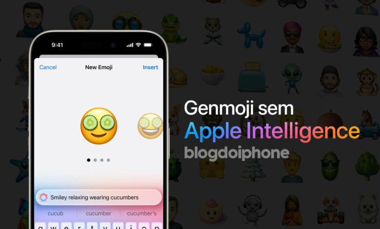 Genmoji personalizado criado no iPhone usando ChatGPT