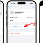 app Senhas - Compartilhar QR Code senha Wi-Fi
