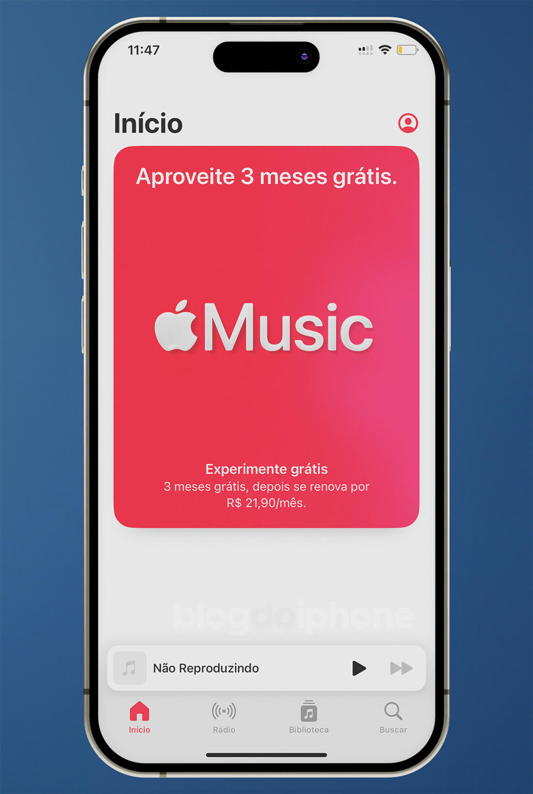 Apple Music Teste Grátis 3 meses