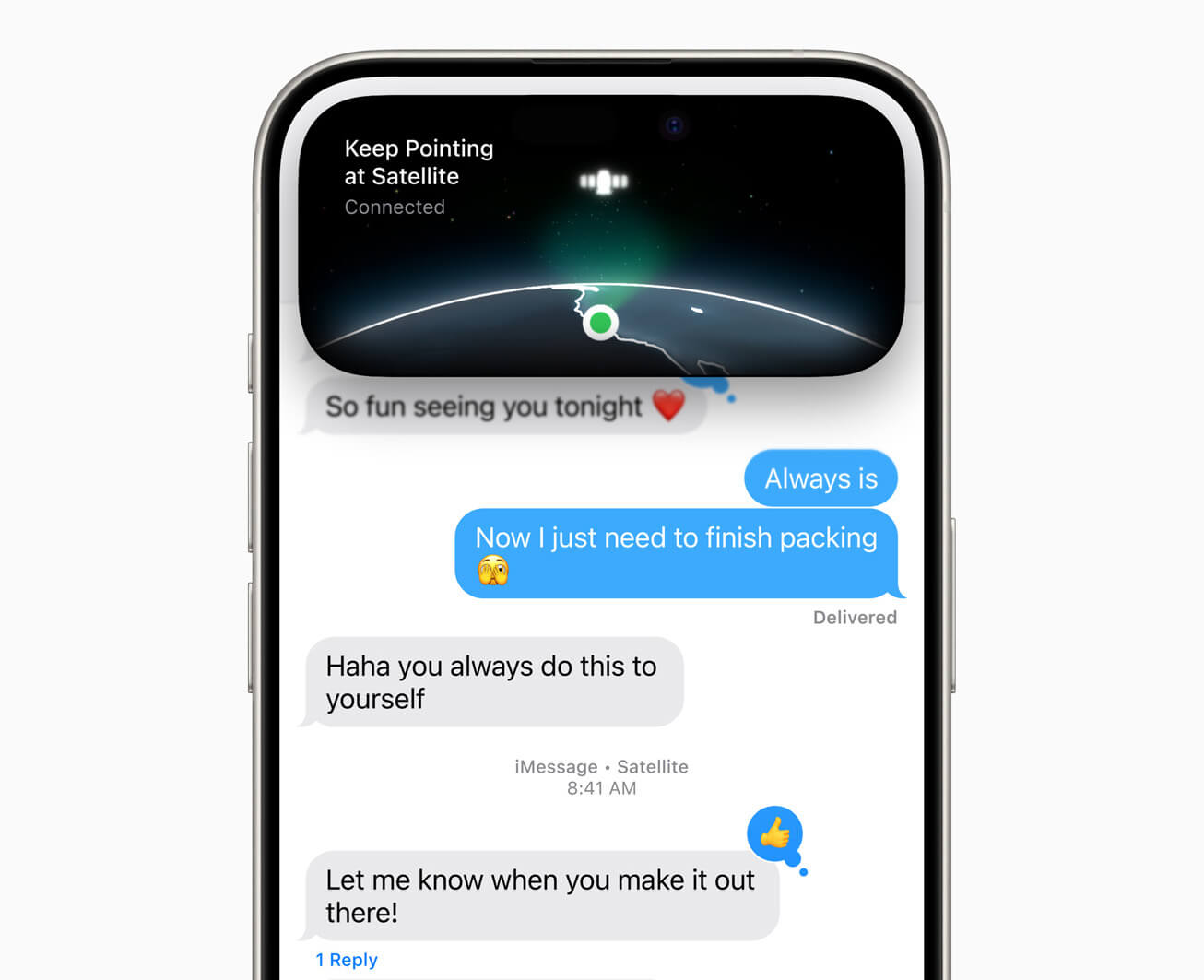 Mensagens via satelite iOS 18