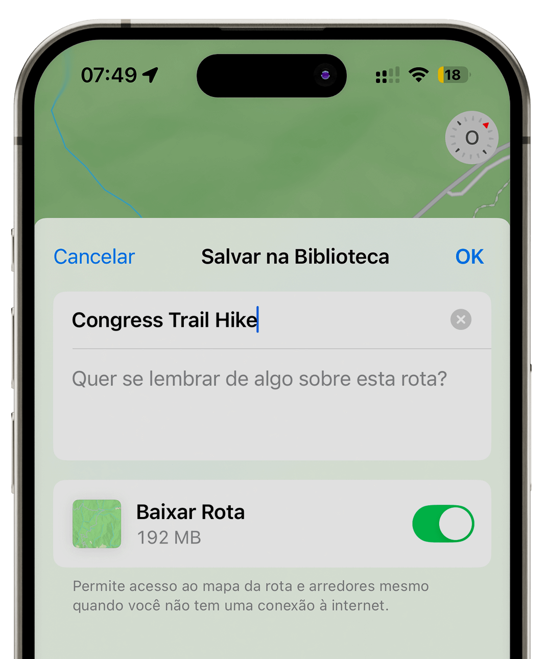 Biblioteca de lugares no Mapas do iOS 18