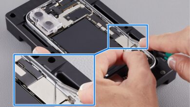 Reparo iPhone 16 teardown