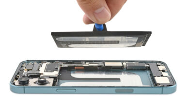 Bateria iPhone 16 iFixIt