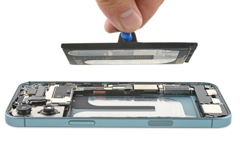 Bateria iPhone 16 iFixIt