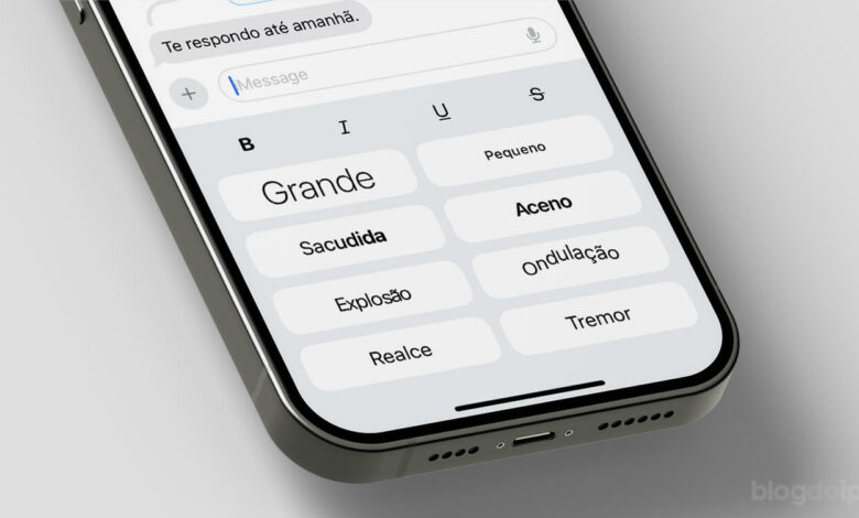 Formatação de texto no iMessage - iOS 18