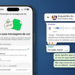 WhatsApp transcrição de mensagens