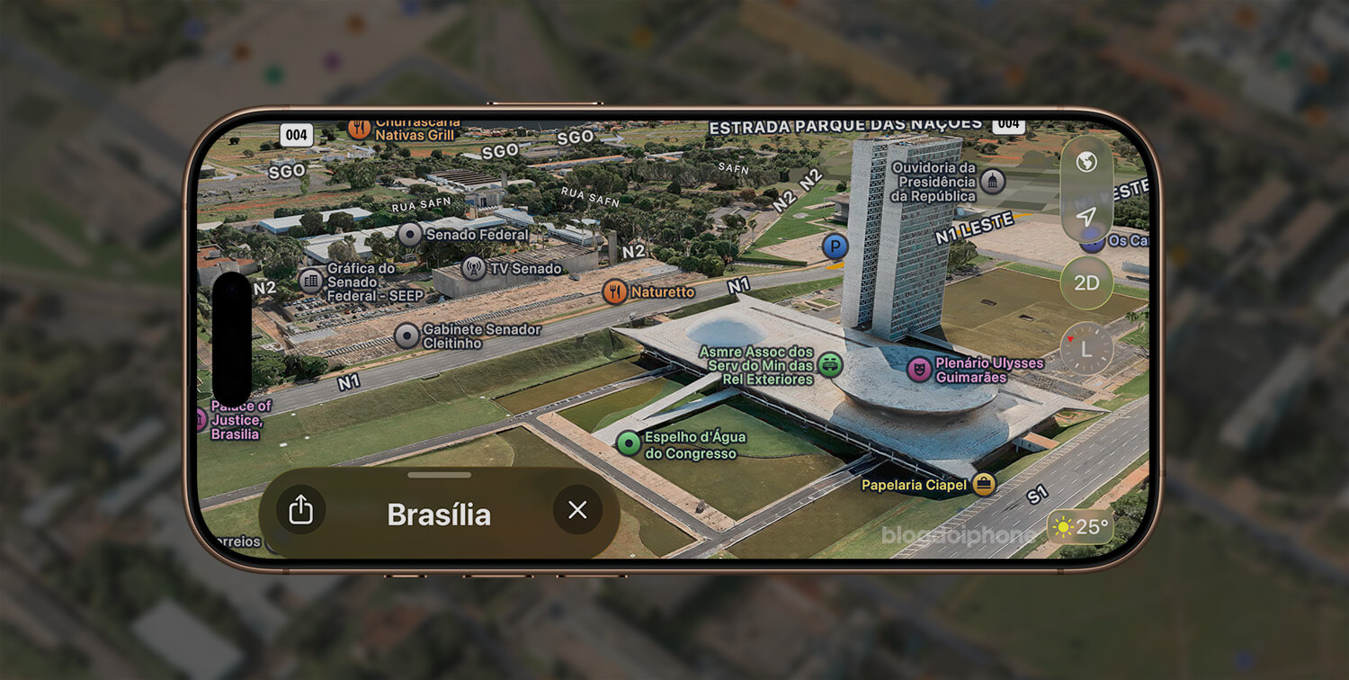 Flyover Brasilia Apple Maps