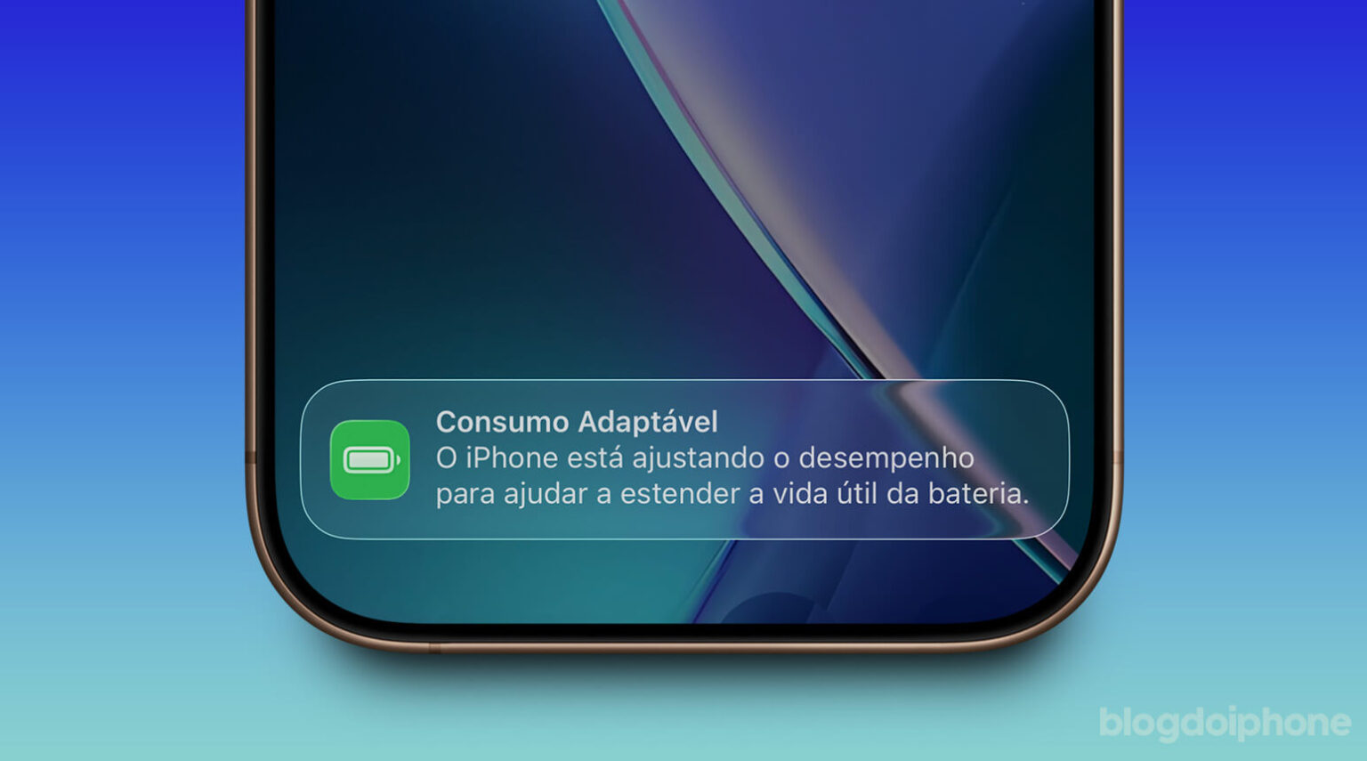 Consumo Adaptável bateria iOS 26