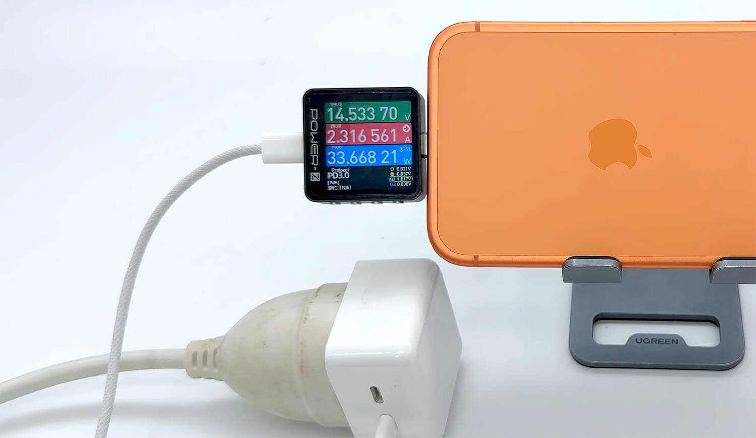 Teste carga iPhone 17 Pro