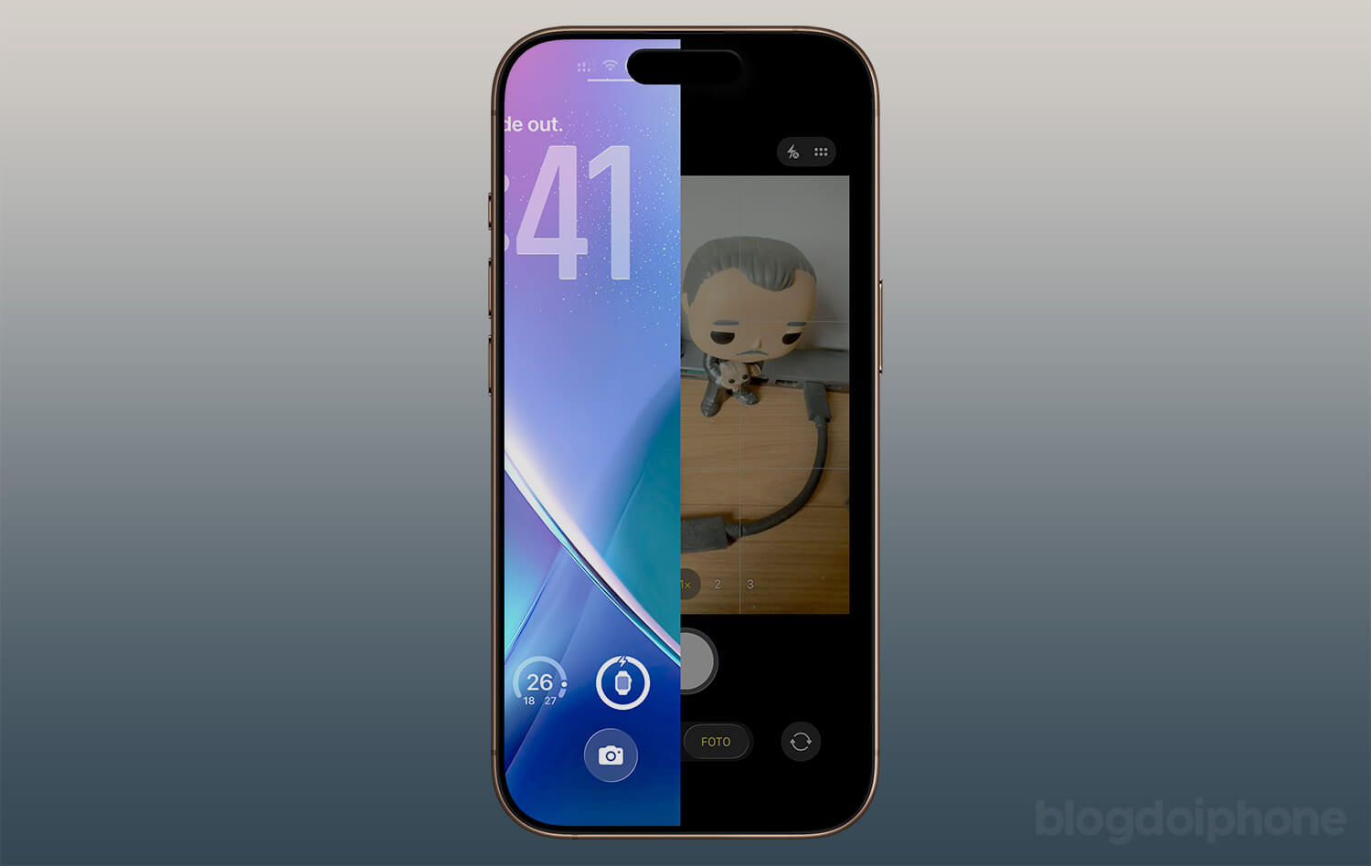 Deslize camera tela bloqueada iPhone